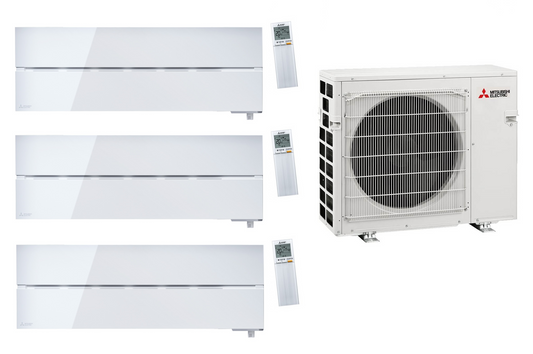 Mitsubishi Multi Split 5.4 kW with 3x MSZ-LN25VG2 Diamond White 2.5 kW