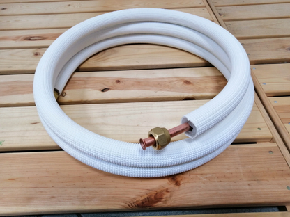 Montageset für Klimaanlage 1-25m Kupferleitung 1/4" + 1/2", Abflussschlauch 16 mm, Elektrokabel 5x 1,5 mm2, Wanddurchführung