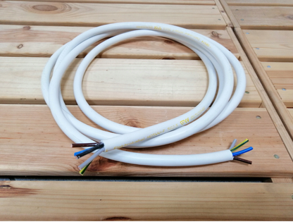 Mounting kit for air conditioning 1-25m: copper pipe 1/4" + 3/8", condensate hose 16mm, electrical cable 5x1.5, 1x wall duct 350mm