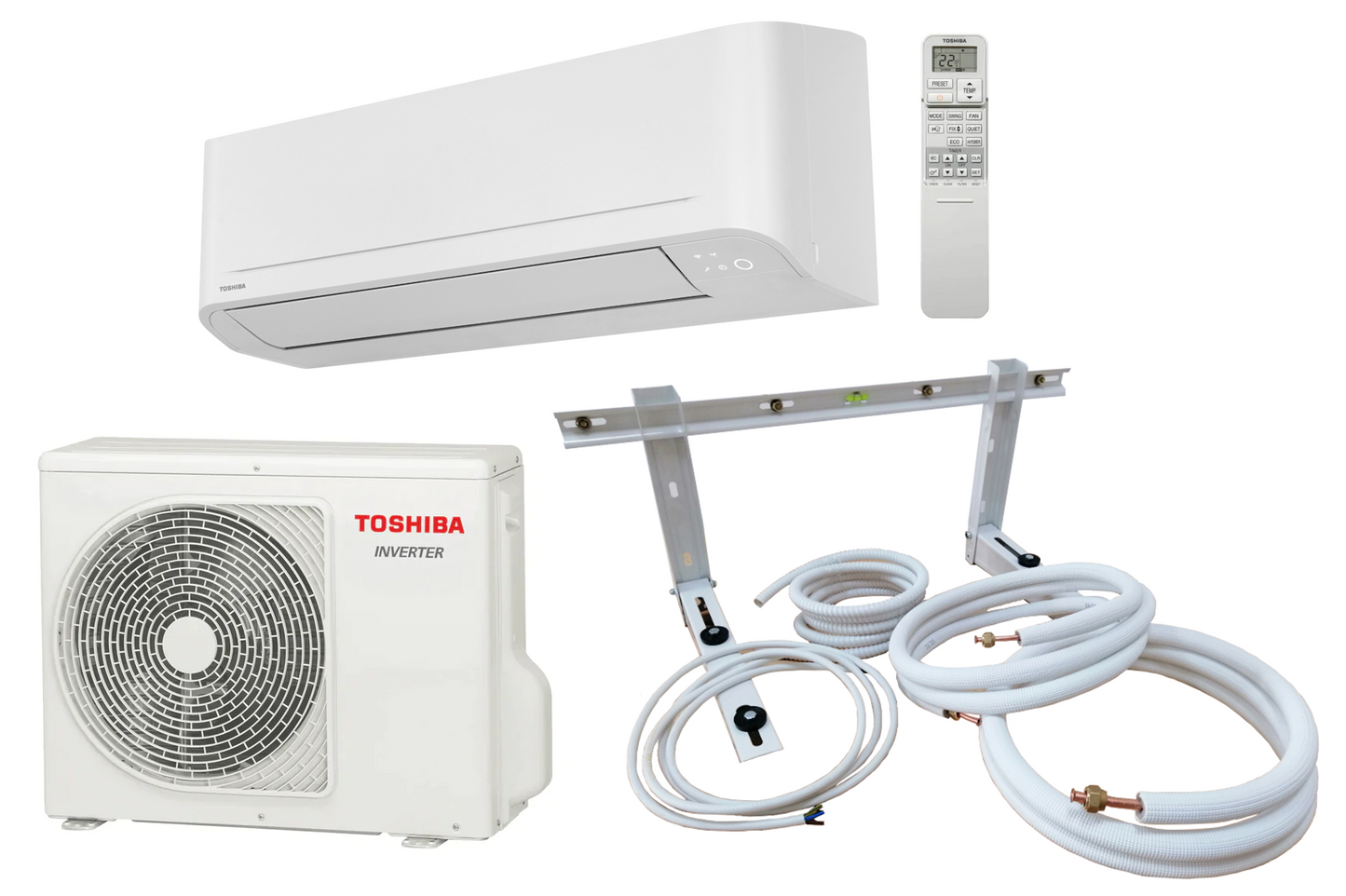 Toshiba Seiya 2 3.3 kW split air conditioner + optional mounting kit 3–15m