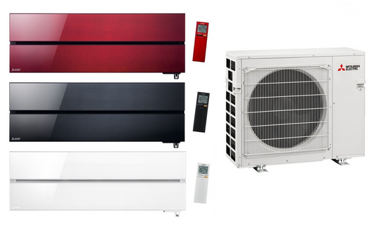 Mitsubishi Multi Split 6.8 kW mit 3x MSZ-LN25VG2 Diamond 2.5 kW