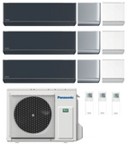 Multi Split Klimaanlage Panasonic 3x ETHEREA 3,5 kW Weiß CS-Z35ZKEW, Silber CS-XZ35ZKEW o. Graphit CS-XZ35ZKEW-H + 1x Außengerät CU-3Z68TBE 6,80 kW