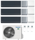 Multi Split Klimaanlage Panasonic 3x ETHEREA 2,0 kW Weiß CS-Z20ZKEW, Silber CS-XZ20ZKEW o. Graphit CS-XZ20ZKEW-H + 1x Außengerät CU-3Z52TBE 5,20 kW