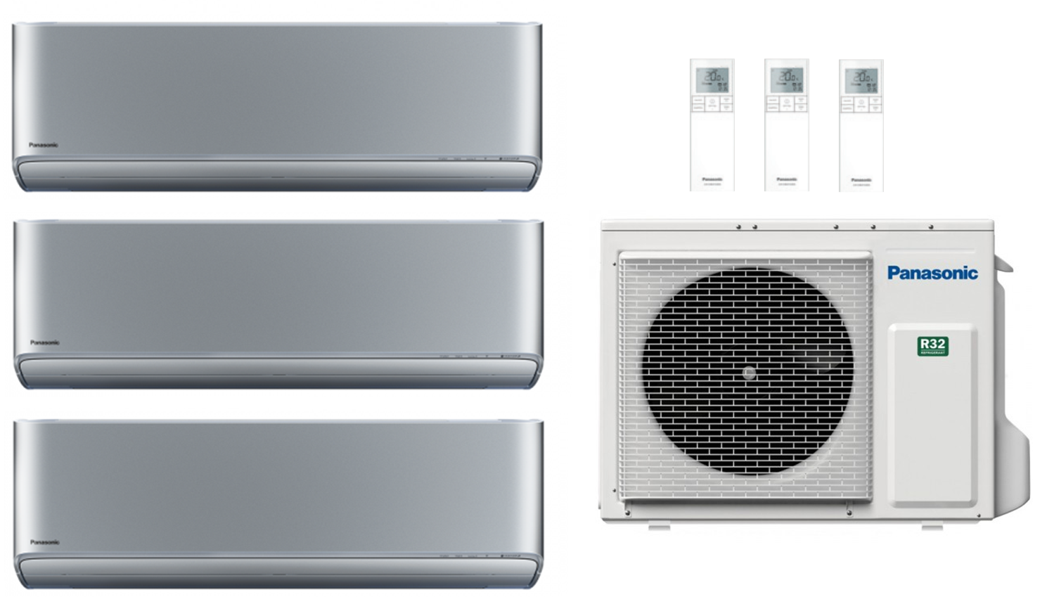 Panasonic Klimaanlage Etherea Multisplit Set mit 3 Innengeräten mehrf,  3.345,00 €