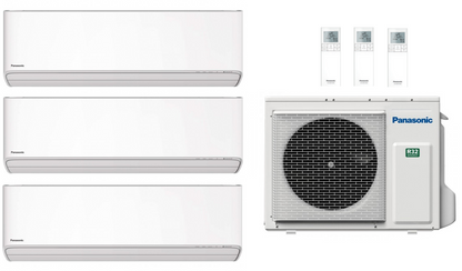 Panasonic Multi Split Air Conditioner 6.8 kW with 1x 2.0 kW &amp; 2x 3.5 kW Etherea