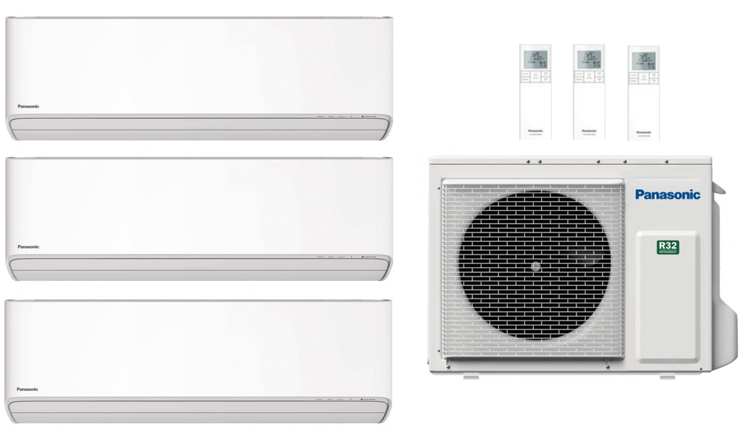 Panasonic Klimaanlage Etherea Multisplit Set mit 3 Innengeräten mehrf,  3.345,00 €