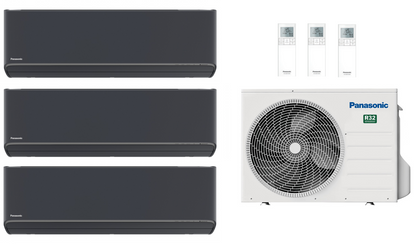Panasonic Multi Split Klimaanlage 5,2 kW mit 3x 2,0 kW Etherea