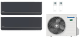 Multi Split Klimaanlage Panasonic 2x ETHEREA 2,0 kW Weiß CS-Z20ZKEW, Silber CS-XZ20ZKEW o. Graphit CS-XZ20ZKEW-H + 1x Außengerät CU-2Z35TBE 3,5 kW o. CU-2Z41TBE 4,1 kW