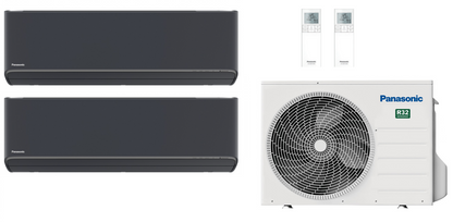 Panasonic Multi Split Klimaanlage 5,0 kW mit 2x 3,5 kW Etherea