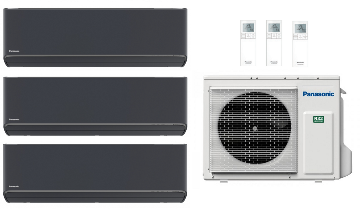 Panasonic Multi Split Air Conditioner 6.8 kW with 3x 3.5 kW Etherea White / Silver / Graphite