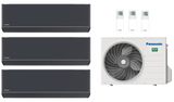 Multi Split Klimaanlage Panasonic 3x ETHEREA 2,0 kW Weiß CS-Z20ZKEW, Silber CS-XZ20ZKEW o. Graphit CS-XZ20ZKEW-H + 1x Außengerät CU-3Z52TBE 5,20 kW