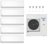 Multi Split Klimaanlage Panasonic 3x ETHEREA CS-Z20ZKEW 2,0 kW Weiß + 2x ETHEREA CS-Z50ZKEW 5,0 kW Weiß + 1x Außengerät CU-5Z90TBE 9,0 kW