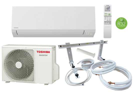 Toshiba Shorai Edge 2.5 kW Split-Klimaanlage + optionales Montageset